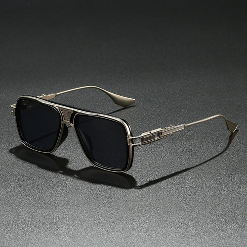 Damen Designer-Sonnenbrille mit luxuriösem Metallrahmen und trendigem Detail Karnz