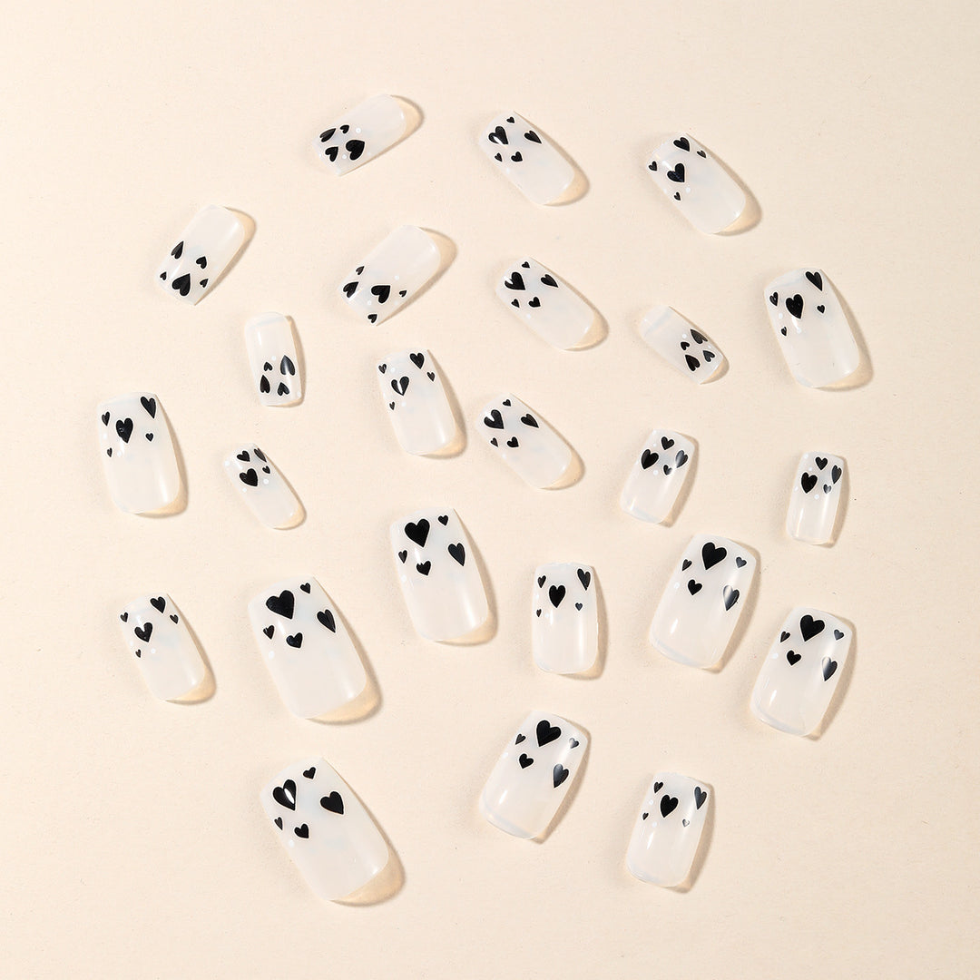 Heart-Accent Acryl Nagelkunst Set Karnz