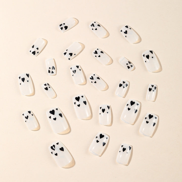 Heart-Accent Acryl Nagelkunst Set Karnz