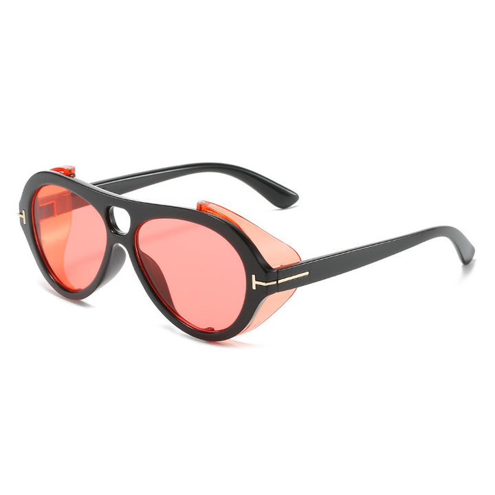 Retro-inspirierte Schild-Sonnenbrille Karnz