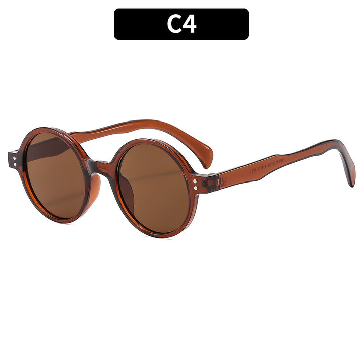 Klassischer Stil Stilvolle Runde Rahmen Sonnenbrille