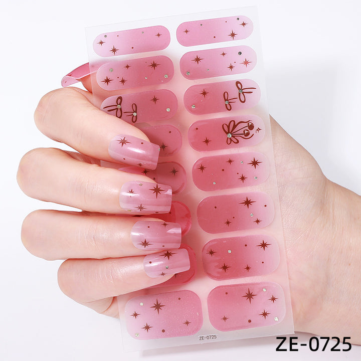 Künstlerische Press-On Nagelüberzüge