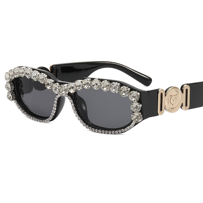 Damen Sonnenbrillen mit Glitzersteinen Karnz