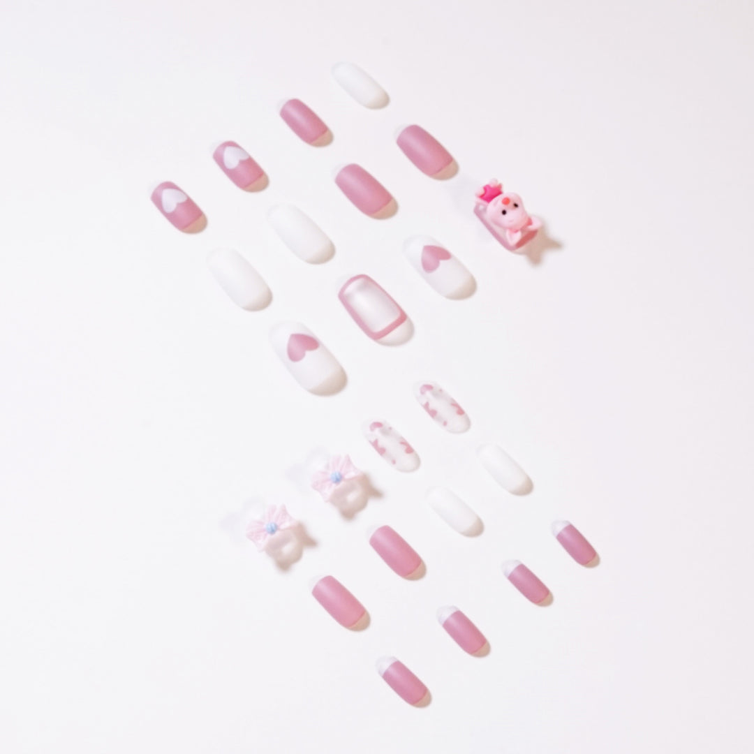 Künstliche Nagelkunst mit verspieltem Tier-Design Karnz
