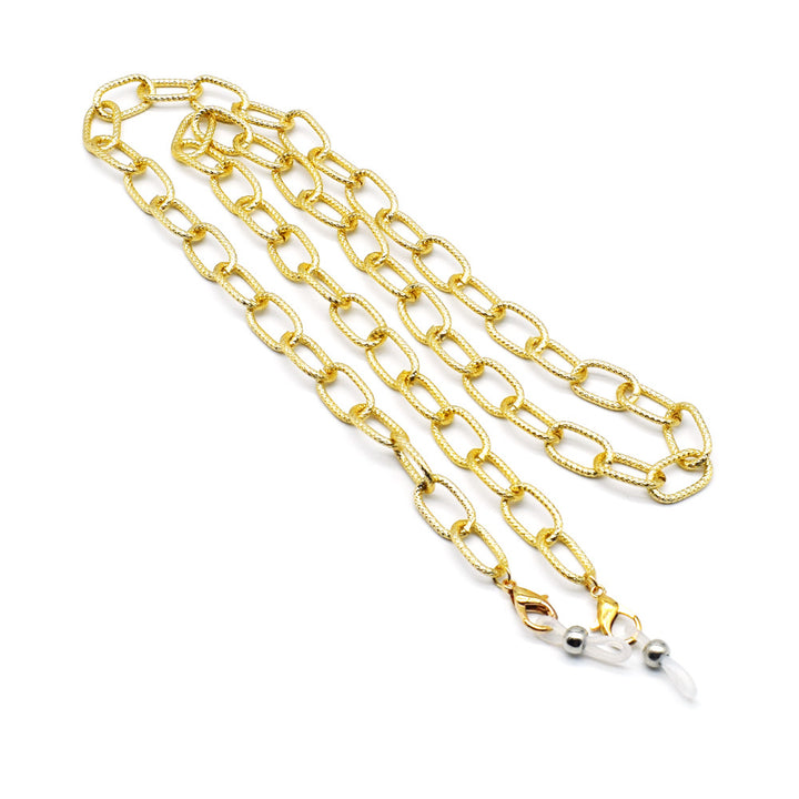Stylische Metallkette Brillenhalter Karnz