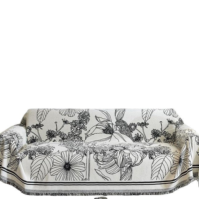 Künstlerische florale Druck Sofa Wurfdecke