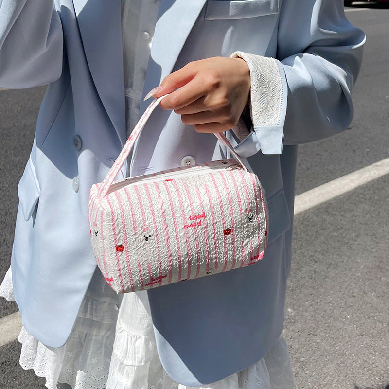 WoCharming Gepolsterte Reise Kosmetiktasche Karnz