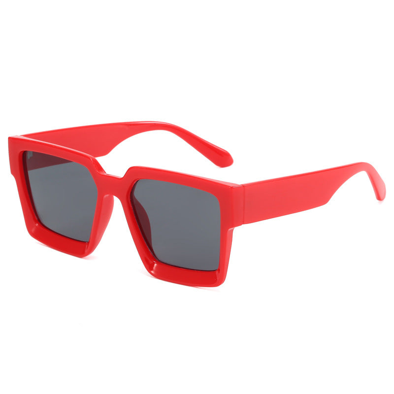 Damen Oversized Sonnenbrille mit modischem Transparentrahmen Karnz
