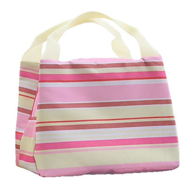 Isolierte Lunch-Tasche mit stylischen Streifen