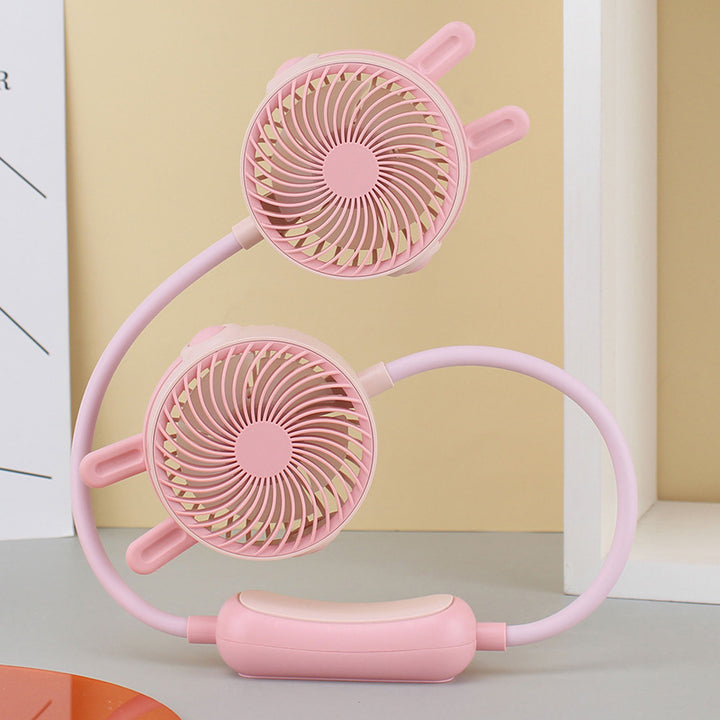 Unisex Tragbarer Doppelventilator Karnz