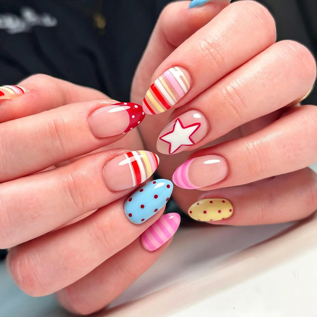 Verspielt Dekorativer Nagelkunst Set Karnz