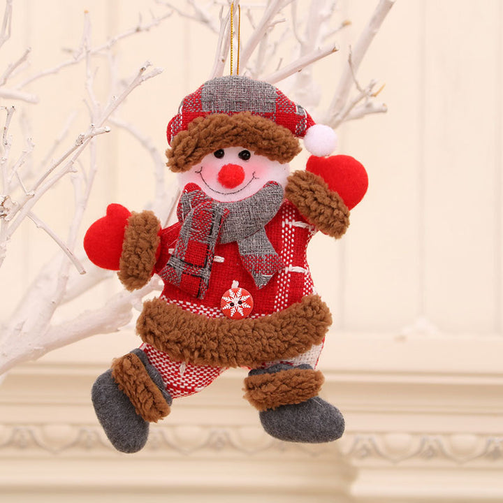 Dekorativer Plüsch Weihnachtsmann Figur Schale
