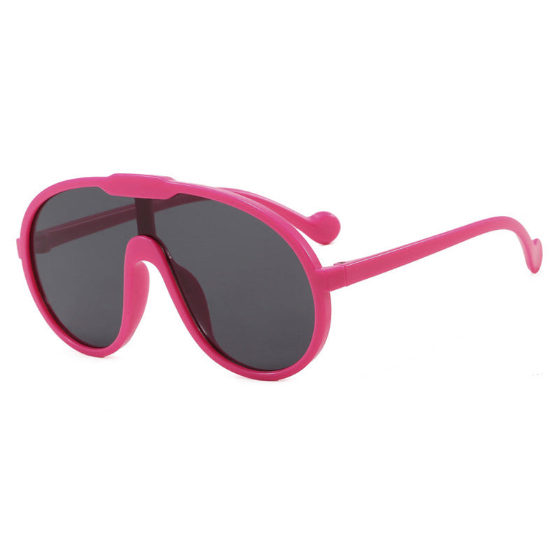 Damen modische Sport-Sonnenbrille im einzigartigen Design mit UV-Schutz und flexiblen Bügeln Karnz