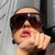 Damen oversized Sonnenbrille im modernen Design mit UV-Schutz Karnz