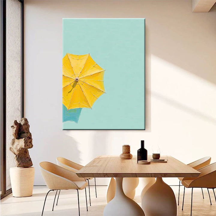 Sommer Strand Sonnenschirm Kunstdruck