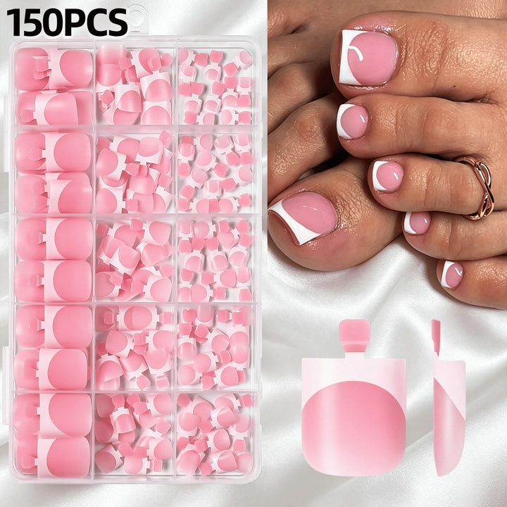 Premium Französisches Tip Kunstnagelset Karnz