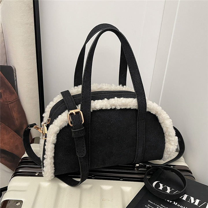WoCozy Plüschtextur Handtasche Karnz