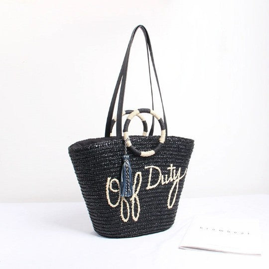 Damen Geflochtene Freizeit Tasche Karnz