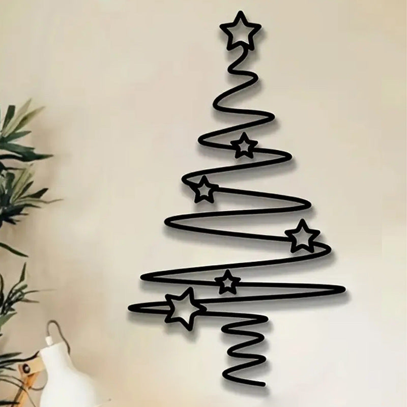 Dekorative Weihnachtsbaum Wandsticker Karnz