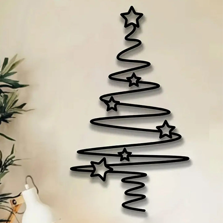Dekorative Weihnachtsbaum Wandsticker Karnz