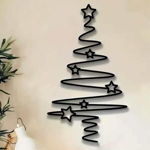 Dekorative Weihnachtsbaum Wandsticker Karnz