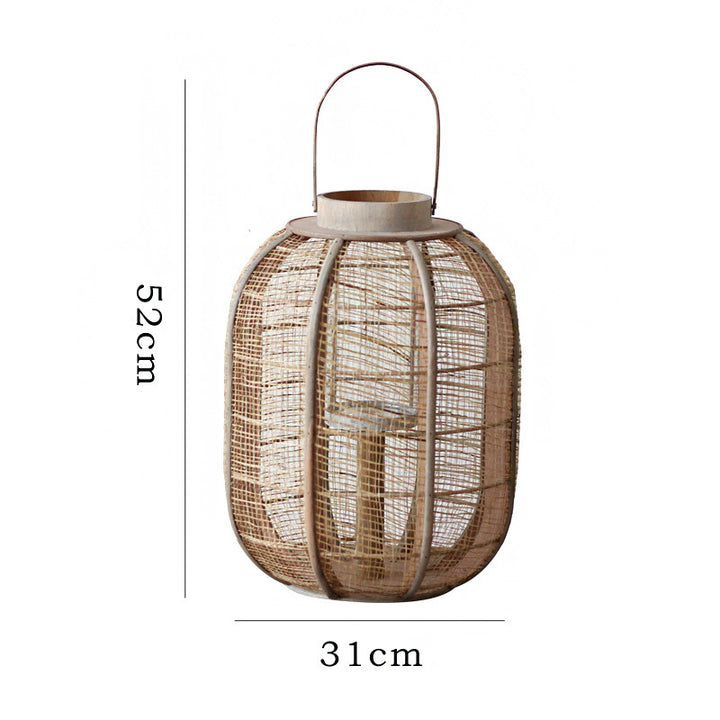 Dekorative Rattan-Lampe Karnz