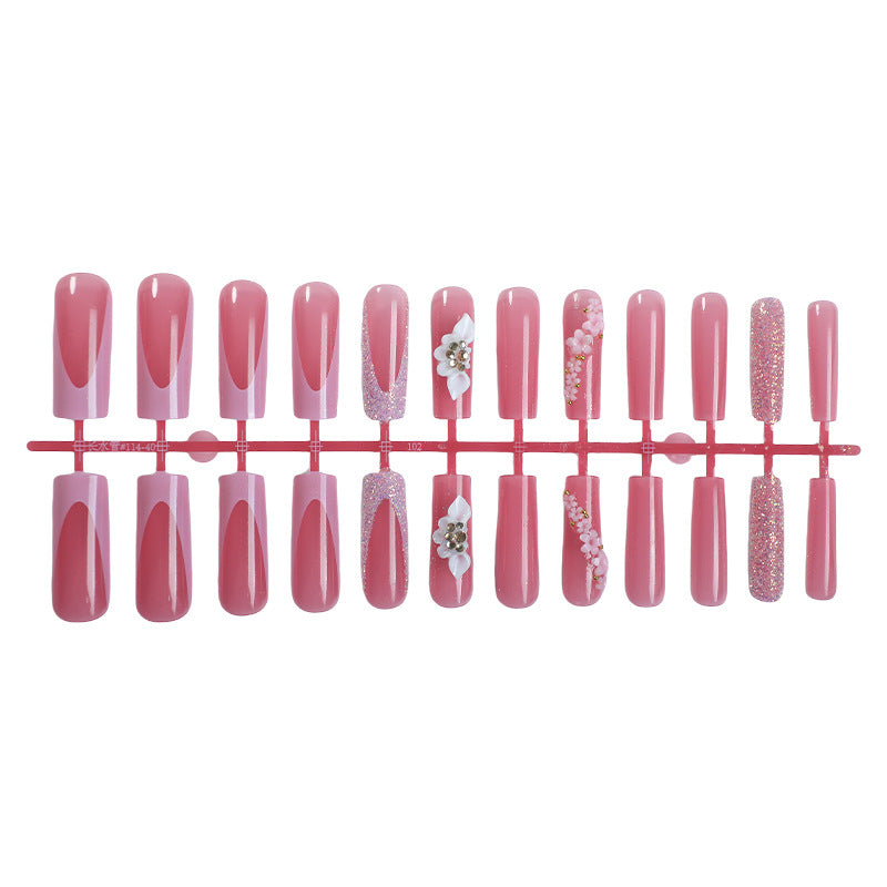 Elegantes Floral Press-On Nagelkunstset Karnz 1788496102