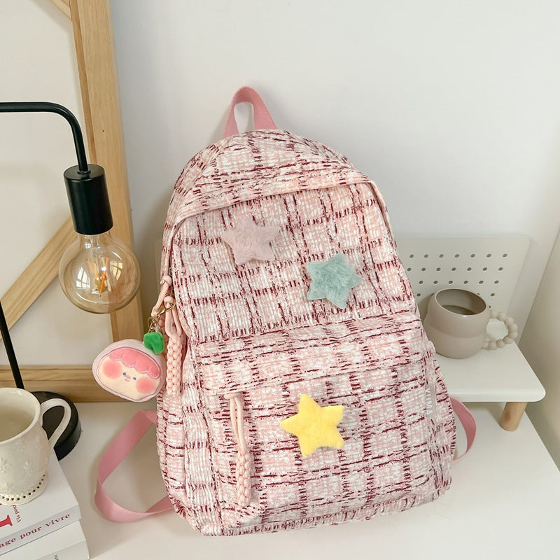 Süßer mit Sternen verzierter Rucksack