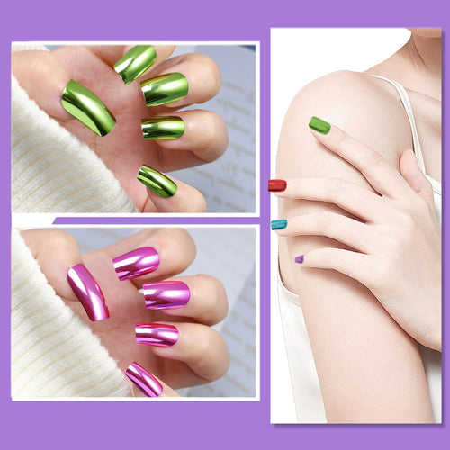 Luxus Metallic Nagel Wraps Karnz