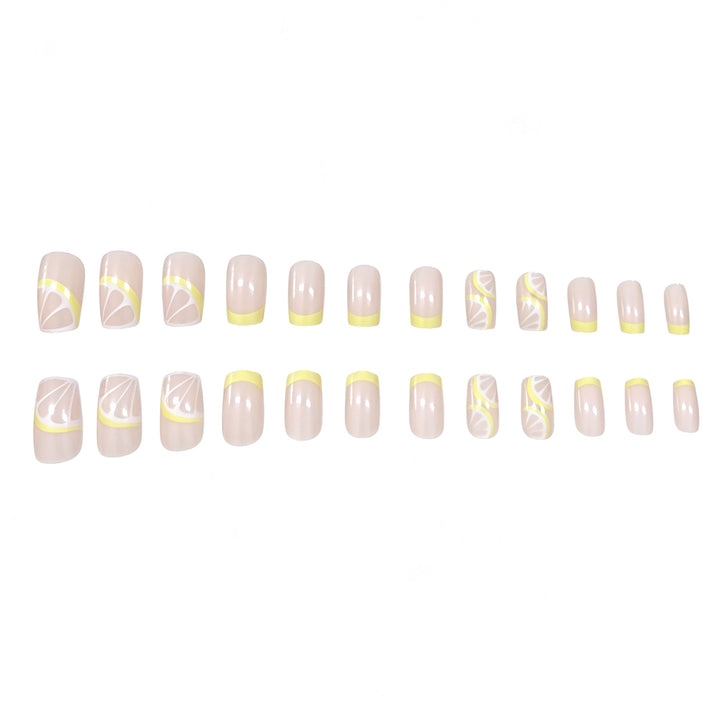 Elegante Zitrone-Themen-Acryl-Nagelkunst-Verstärkungen Karnz