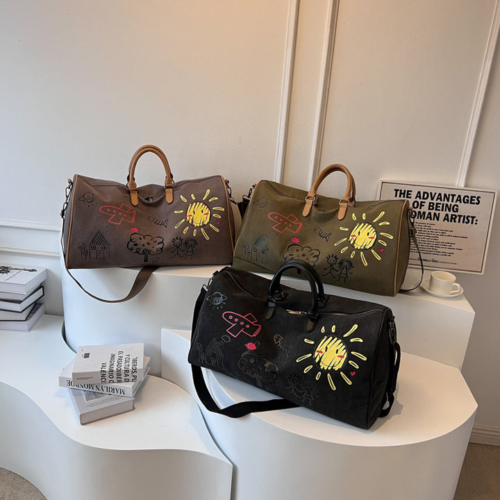 Spielerische Illustrierte Wochenend-Duffel-Tasche Karnz