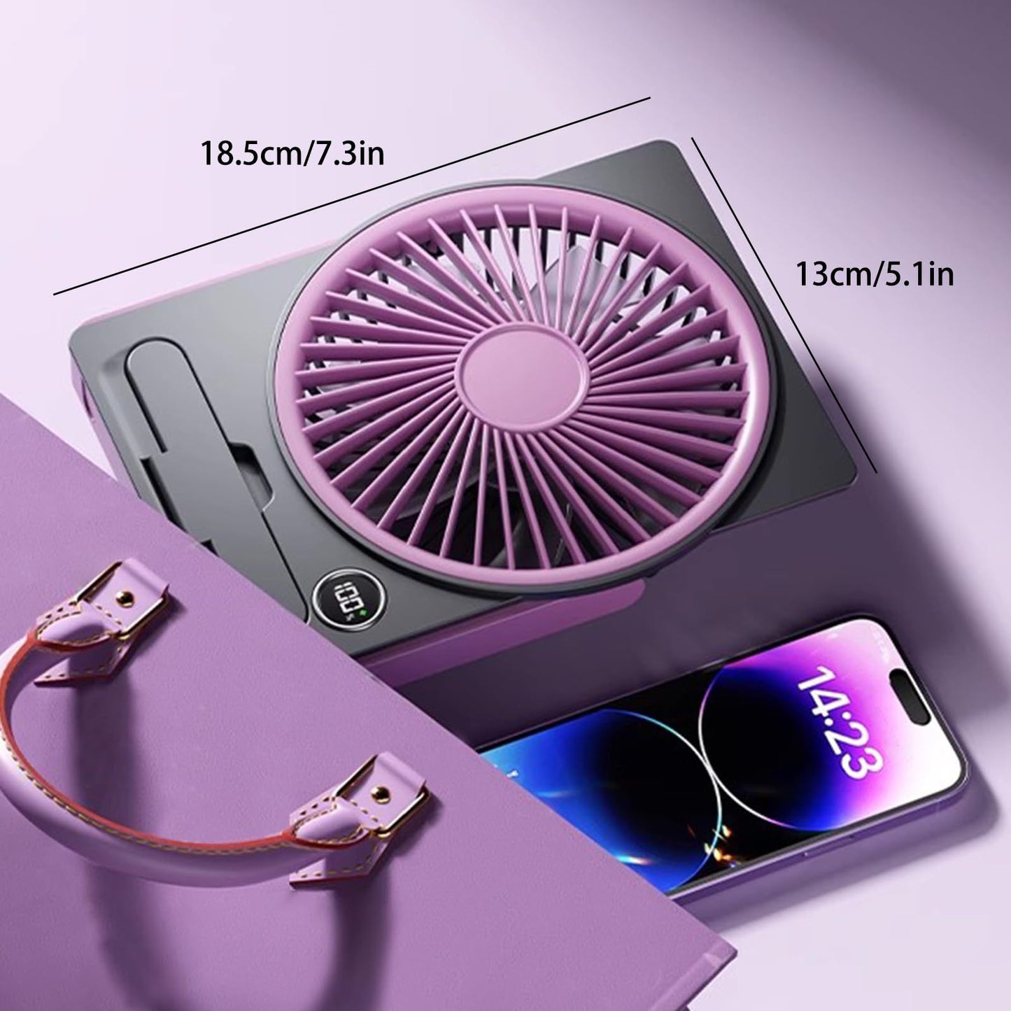Unisex Tragbarer USB Ventilator mit flexibler Neigung Karnz