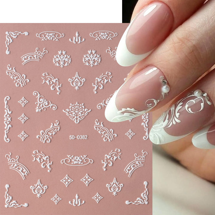 Elegante Nagelkunst Stempelplatte