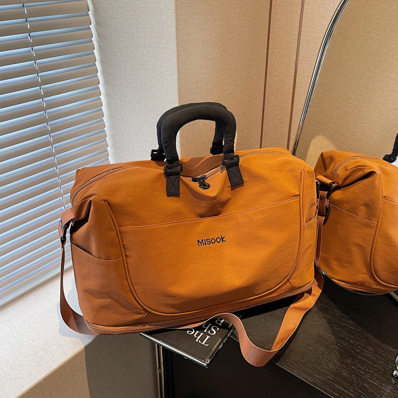 Stylische Leder Reise-Duffel-Tasche