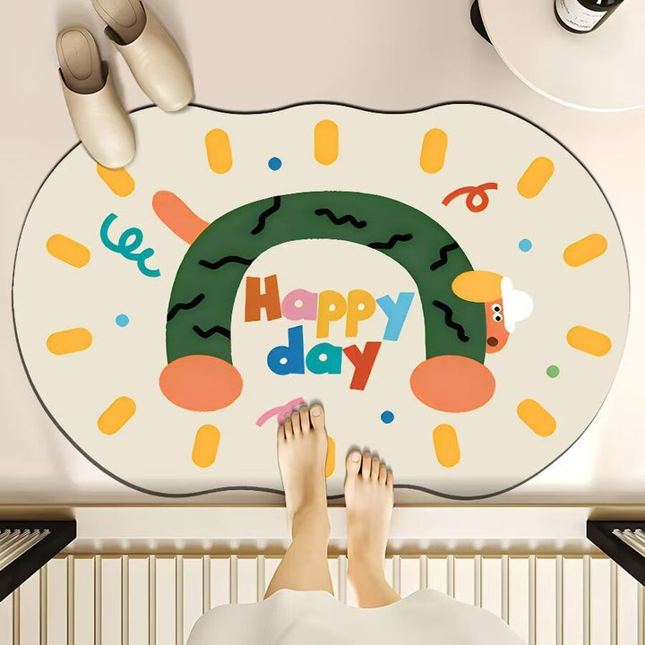 Cartoon-Hund-Themen Fußmatte