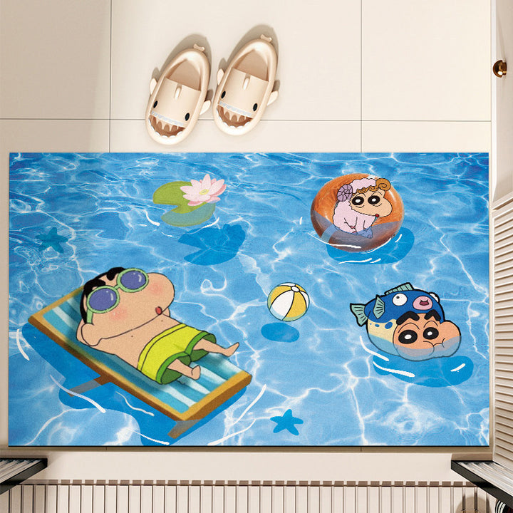 Cartoon Unterwasser-Themen Badmatte