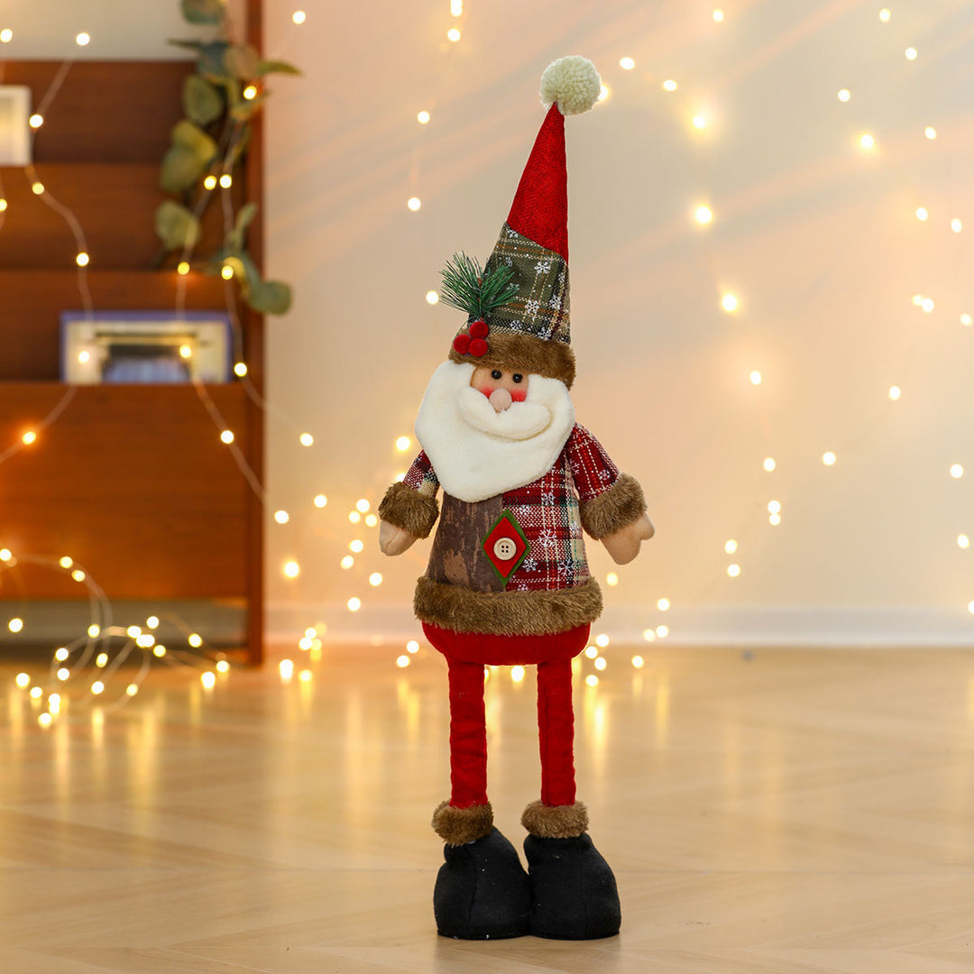 Verspielt Plüsch Santa Figurine Karnz