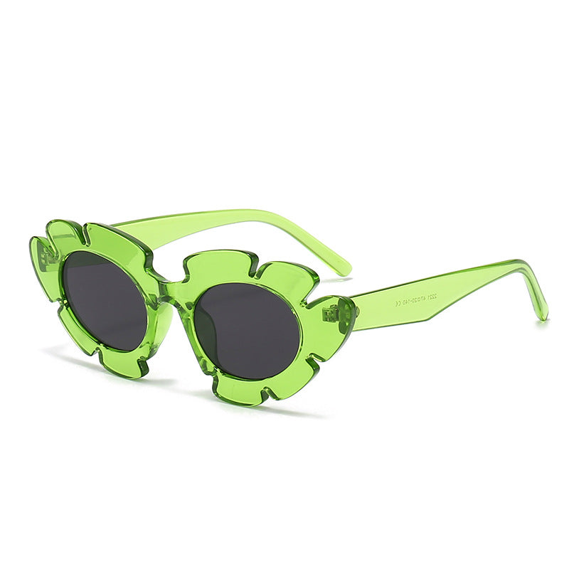 Damen Blütenförmige Sonnenbrille mit hochwertigem UV-Schutz Karnz