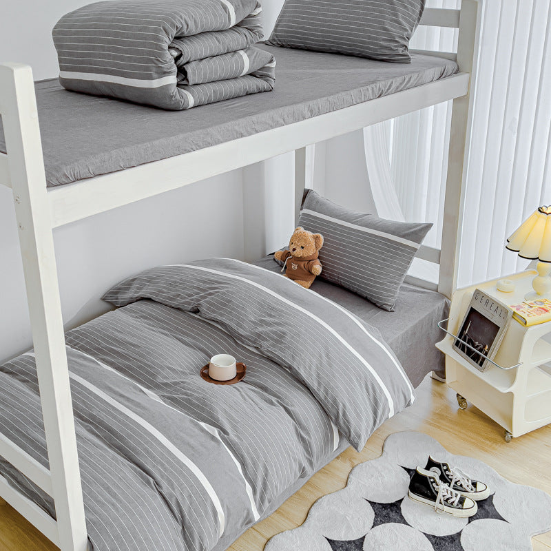 Leichtes Baumwolle Etagenbett Bettwäsche Set mit Bettbezug, Kissenbezug und Spannbettlaken