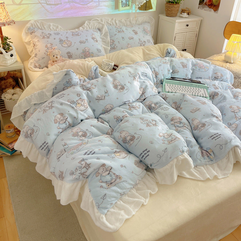 Gemütliche Plüschdecke