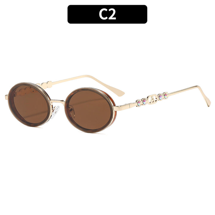 Runde Rahmen Modische Sonnenbrille
