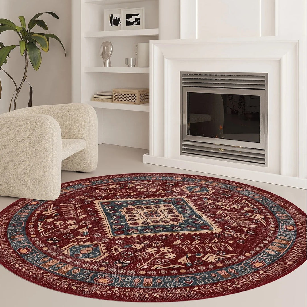 Vintage-inspirierter geometrischer Teppich