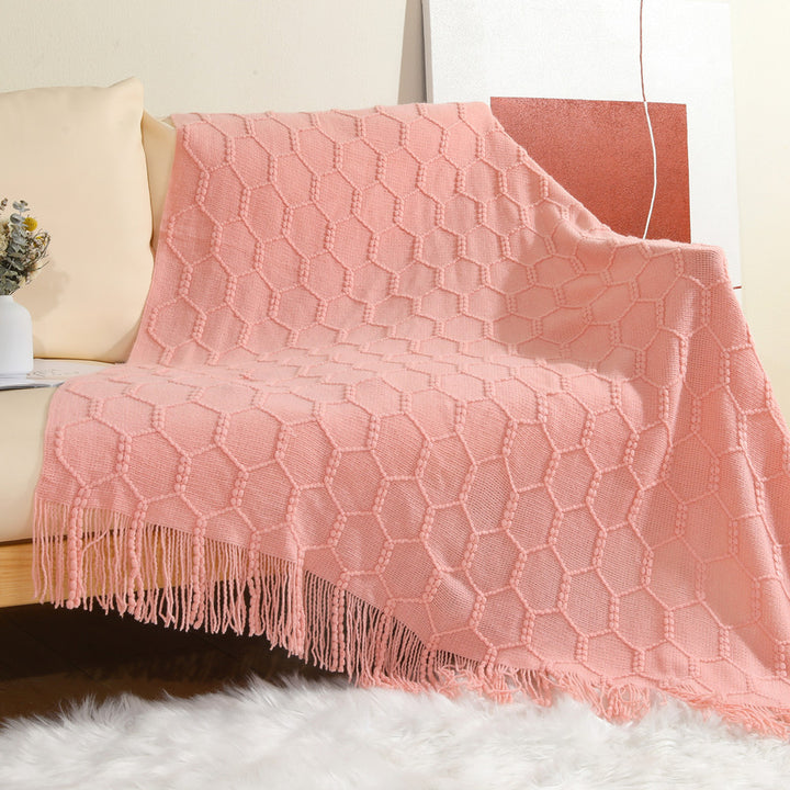 Dekorative Strickwurfdecke
