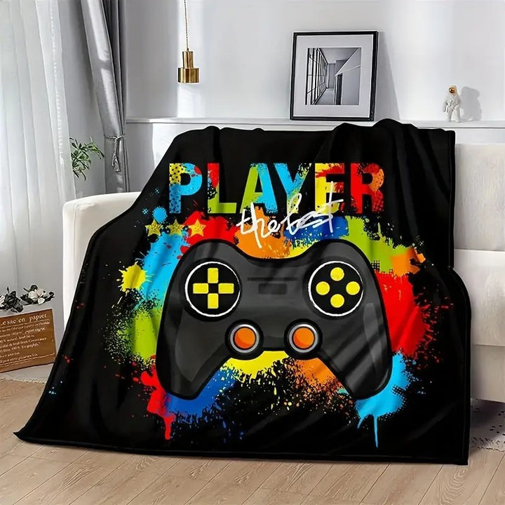 Unisex Kuscheldecke mit Gaming-Motiv Karnz