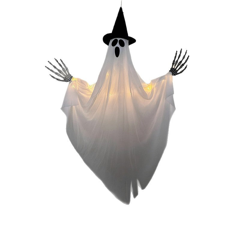 Dekorativer Halloween-Geist mit LED-Lichtern