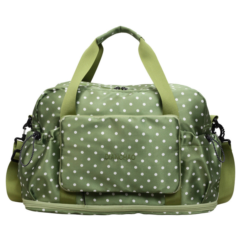 Stylische Punktmuster-Übernachtungs-Duffle
