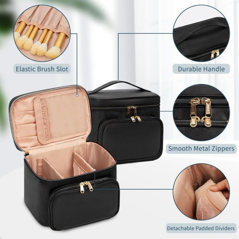 Luxuriöse Kosmetik-Organizer-Tasche mit Separatem Fächersystem Karnz