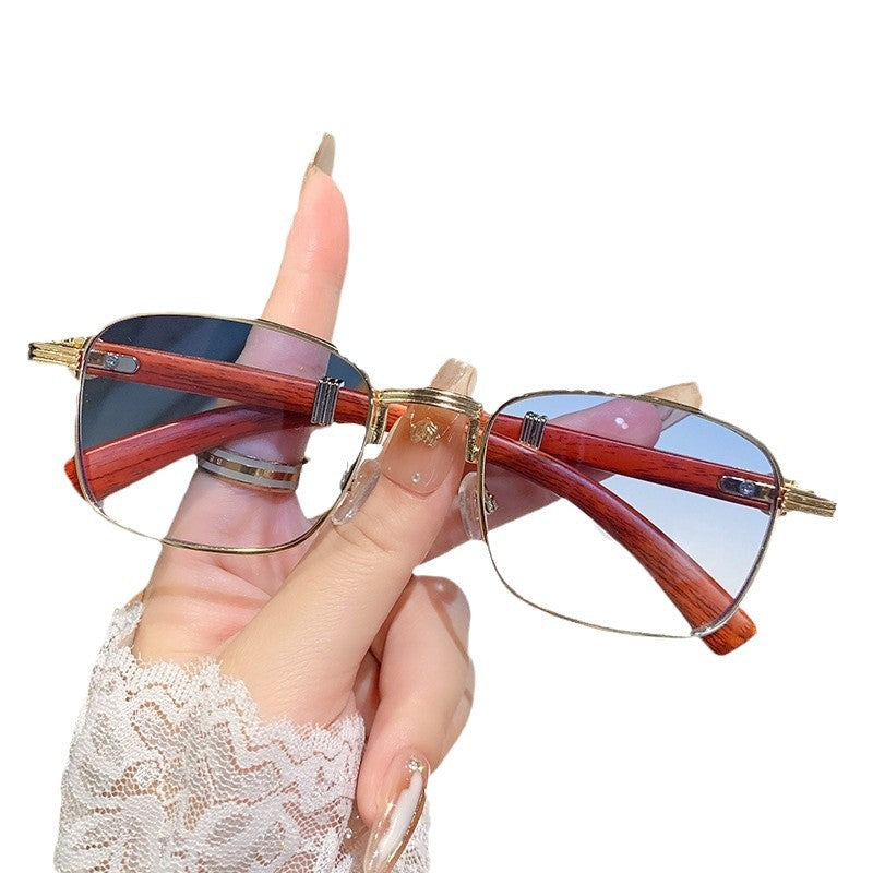 Damen Sonnenbrille mit luxuriösem Holzrahmen Karnz