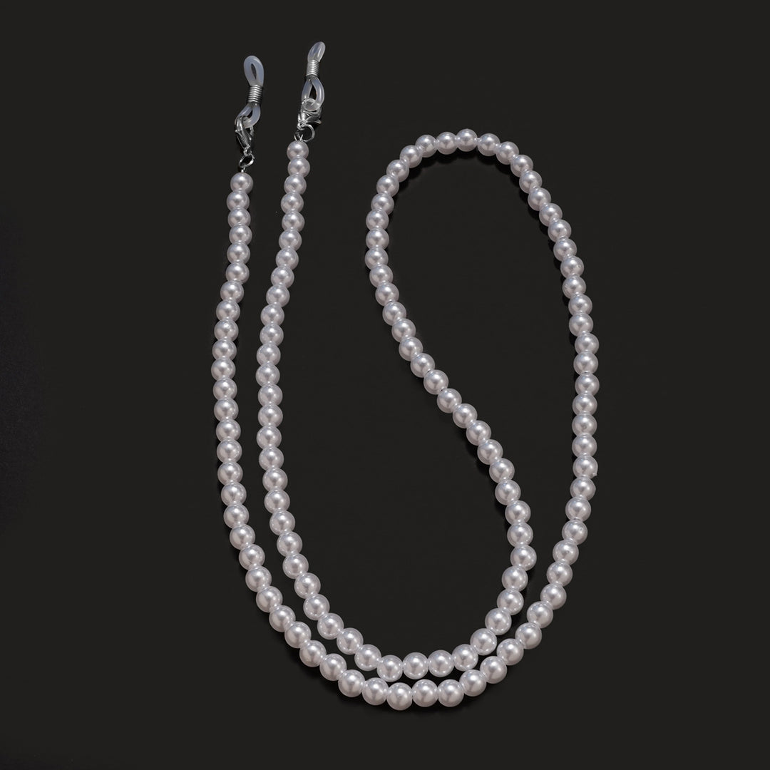 Elegante Perlen Brille Kette Karnz