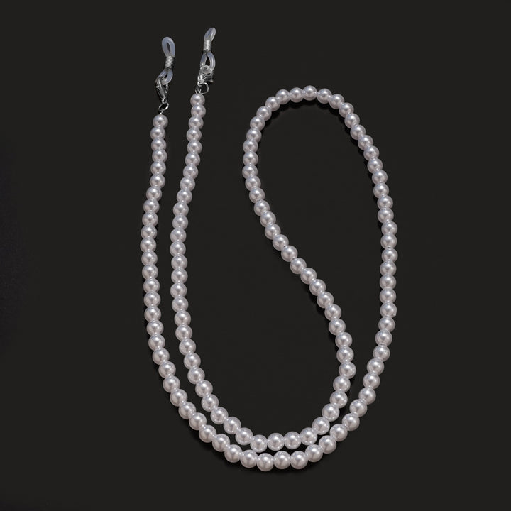 Elegante Perlen Brille Kette Karnz
